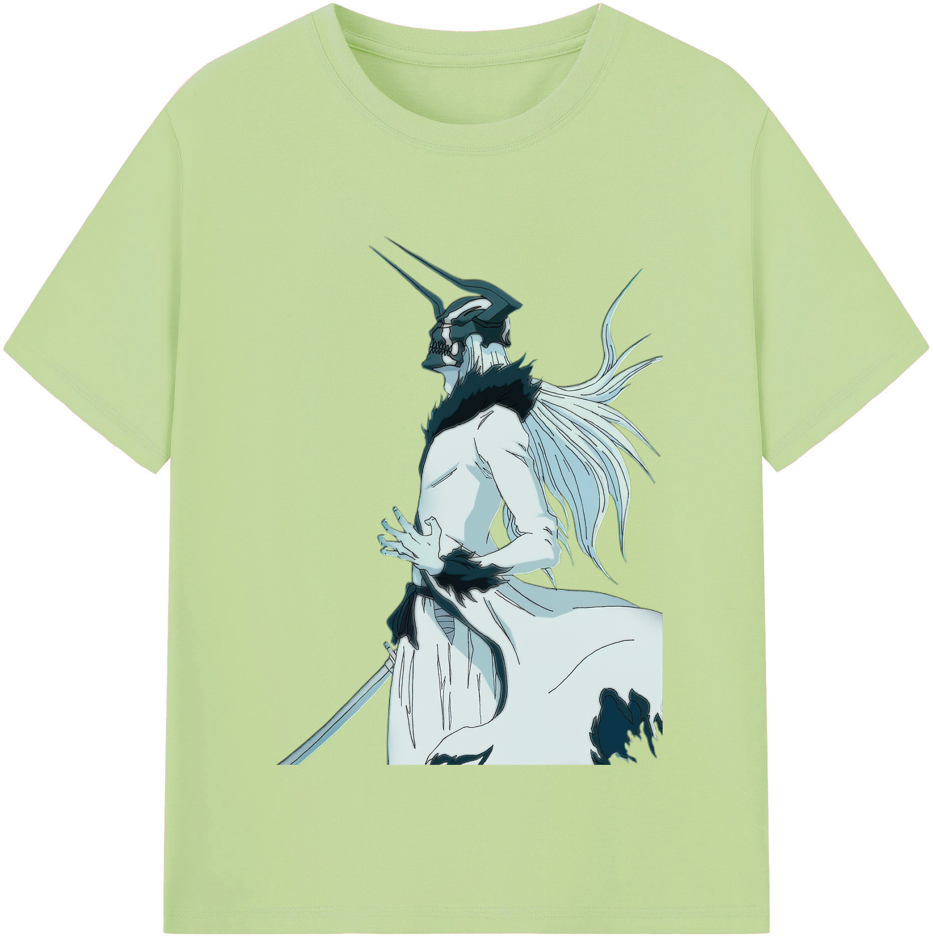 （画像用） ブリーチ 黒崎一護（くろさき いちご）BLEACH Kurosaki Ichigo 綿100％半袖Tシャツ（フロントプリント）